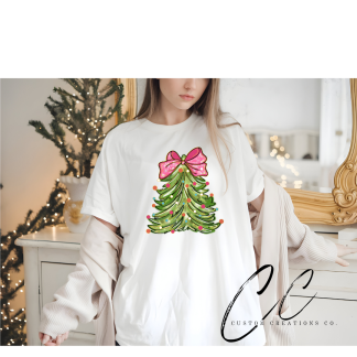 Pink Bow Christmas Tree